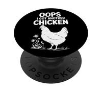 Oops I Got Another Chicken Lover Design PopSockets Adhesive PopGrip