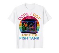 Oops I got Another Fish Tank - Funny Aquarium Value Graphic T-Shirt, Men, White, S