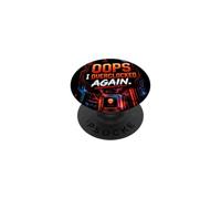 OOPS, I Overclocked Again - PC Funny Gamer Computer Graphic PopSockets Adhesive PopGrip