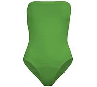 Oops Outlet Womens Sleeveless Muscle Racer Back Stretchy Leotard Bodysuit Top Plus Size (US 12/14) Jade Green
