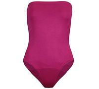 Oops Outlet Womens Sleeveless Muscle Racer Back Stretchy Leotard Bodysuit Top S/M (US 4/6) Cerise