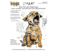 Oops! The Little Wiggly Puppy: Trace, doodle, and add your own playful lines! (I'MART Reverse Coloring Book series 1)