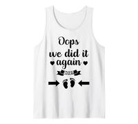 Oops We Did It Again 2027 Mom Dad Funny Announcement Tank Top