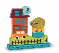 Oops Wooden Magnetic Puzzle 8/hedgehog 11 Pieces Golden