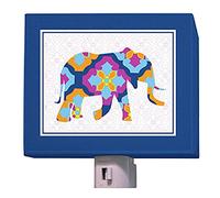 Oopsy Daisy A to Z Animal Prints Night Light, Elephant, 5" x 4"