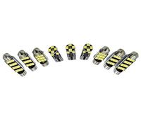 OOPUHKSY 13Pcs Car Bulb Interior Reading Light For VW For Jetta MK6 6 VI 2011 2012 2013 2014 2015 2016 2017 Canbus(Ice blue)