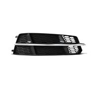 OOPUHKSY For A6 C7 A6L For S-Line 2015 2016 2017 2018 Car Front Bumper Light Cover Fog Lamp Honeycomb Hex Grill 4G0807681AN(Sliver Right)