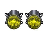 OOPUHKSY For Jeep For Cherokee KL 2014 2015 2016 Car LED Fog Light Assembly External Daytime Running Lamp DRL 30W 6000LM(XLM Lemon Yellow)