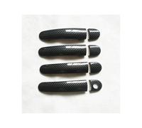 OOPUHKSY for SEAT for Ibiza 6J Mk4 6L Mk3 FR for Cupra 2004 2005 2010 Accessories Door Handle Cover Trim Plastic Imitation Carbon Fiber(4DK-1)