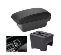 OOPUHKSY For VW For POLO Mk5 6R For Vento Car Armrest Box Interior Parts Storage Box Car Accessories USB 2012-2018(B2 Black line 3USB)