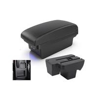 OOPUHKSY Storage Box Parts For VW For Polo Car Armrest 2021 2022 20-24 Car Accessories(B2 Black line 3 USB)