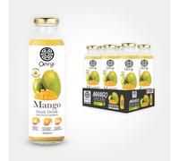 OORG Natural Mango Fruit Juice - 6 x 250ml bottles, Healthy fruit juice, A Refreshing Taste of Nature’s Wellness from Sri Lanka, hydrating beverage, 100% fruit ingredients, No Preservatives