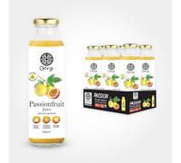 OORG Natural Passionfruit Juice - 6 x 250ml bottles, Healthy fruit juice, A Refreshing Taste of Nature’s Wellness from Sri Lanka, hydrating beverage, 100% fruit ingredients, No Preservatives