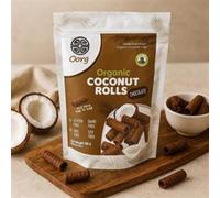 OORG OORG Organic Coconut Rolls Chocolate 100g