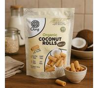 OORG OORG Organic Coconut Rolls Vanilla 100g