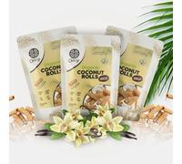 'OORG Organic Coconut Rolls, 100g x 6 Packs, Made in Sri Lanka | Vegan, Gluten-Free, Non-GMO, Vegetarian, Dairy Free Vanilla, BBQ, Chocolate, Ginger & Cinnamon, Original, Sour Cream & Onion (Vanilla)