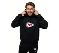 OOSC Mens Kansas City Chiefs Hoodie Sweatshirt, Black, 3XL EU