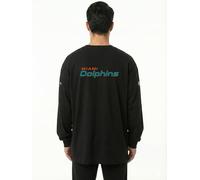 OOSC Mens Miami Dolphins Long Sleeve T-Shirt, Multicolour, XXL EU