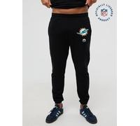 OOSC Mens Miami Dolphins Sweatpants, Black, 3XL EU