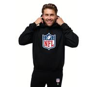 OOSC Mens Nfl Shield Hoodie - Black Sweatshirt, Black, 3XL EU