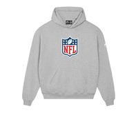 OOSC Mens Nfl Shield Hoodie - Grey Sweatshirt, Grey, XXL EU
