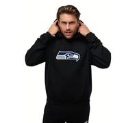 OOSC Mens Seattle Seahawks Hoodie Sweatshirt, Black, S EU