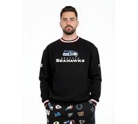 OOSC Mens Seattle Seahawks Sweatshirt, Black, XXL EU