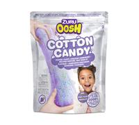 Oosh Cotton Candy Large Foil Bag 100g Grape by ZURU Fluffy Slime Stretch Slime Grows 3000% in Size Slime for Girls and Kids Purple