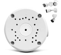 OOSSXX Junction Box Mount Bracket, Universal for Bullet Security Camera, Aluminum Waterproof Hide Cable Junction Box Compatible with Solar Panel, Fits Wall Ceiling