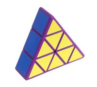 Oostifun 1x3x3 Pyramid Smooth Pyraminx Cube Puzzle Pyramid Triangle Five-axis Pentahedron Slim pyraminx Puzzles Pyraminx (Purple)