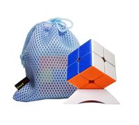 Oostifun 2x2 Stickerless 2x2x2 Cube puzzles Brain Teaser Twist Puzzle with One Bag and one Tripod