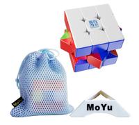 Oostifun MoYu MoFang JiaoShi Meilong 3M V2 Cube 3x3 Stickerless Cube Cubing Classroom Meilong 3 M V2 3x3x3 Smoothly Cube Puzzle (Lite Version)