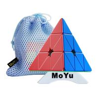 Oostifun Moyu MoFang JiaoShi Meilong Pyraminx M V2 3x3x3 Triangle Four-axis Tetrahedron Cube With Tripod and Bag