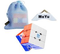 Oostifun MoYu WEILONG V11 M 20 M Ball Core cubes and M-a-g-l-e-v UV Coated Edition Positioning 3.0 3x3 M Cube Puzzles with small Bag and One Tripod (Multi Color)