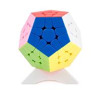 Oostifun Mr.M 12 Surface 3x3 Megaminx M Dodecahedron Cube Gigaminx Megaminx Frosted Surface Smooth Twist Puzzle Cubes Puzzle With One Cube Tripod(Stickerless)