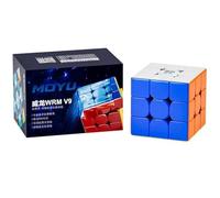 Oostifun OJIN MoYu WEILONG WRM V9 M Maglev & Ball-axis Version 3x3 M Cube Smooth Puzzle Double Adjustment System Nanosurface with Cube Bag and One Cube Tripod (Multi Color)