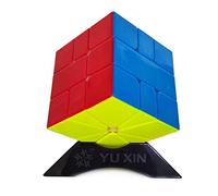Oostifun OJIN YuXin Little Magic SQ1 M Cube Square-1 M SQ 1 the Enhanced Version M Cube Smooth Fast Puzzle Cube With One Cube Tripod(Multi Color)
