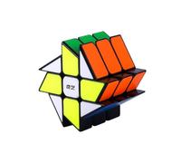 Oostifun QY Mo Fang GE Windmill S 2x3 Cube Wheel Fenghuolun S 2x3x3 Twisty Puzzle Irregular Smooth Cubes Puzzles Brain Teaser Puzzle Toys with One Cube Tripod(Black Patch)