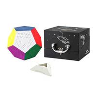 Oostifun ShengShou 9x9 Megaminx Dodecahedron 9x9x12 Gigaminx megaminx Cube 12 Surface Cube Stickerless, Challenging difficulty, with Cube Stand