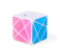 Oostifun Transparent Ice Crystal Multicolor Cube Twist Turning 3D Puzzle Irregular Shape Shift Mod Axis 3x3 Cube