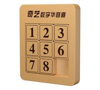 Oostifun Wooden 3x3 Digit Number Slide Puzzle Sliding Number Puzzle