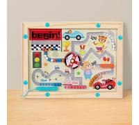 Oostifun Wooden Pen Drive Bead Maze Labyrinth Brain Teasers Color Number Counting Eye hand Coordination Toy Racing Car