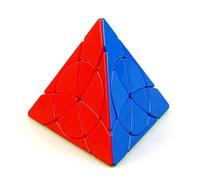Oostifun YongJun YJ Petal Pyraminx Cube Pyramid Triangle Four-axis Tetrahedron Puzzle Smooth Turning Cubes Toy (Multicolor)