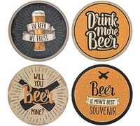 ootb Coasters Drinks Coasters Glass Coasters Beer Mats Beer Mats Wooden Cork Set of 4