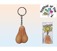 OOTB Testicles Keyring! ~ Rude Joke ~ Novelty Scrotum! Pair of Balls ~ Weird Gag Gift Secret Santa