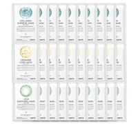 #OOTD Vegan Hydrating Korean Face Mask Sheet Pack Gift Set [30 Count] Brightening Nourishing Facial Masks with Collagen Hyaluronic Acid Ceramide Cica Peptides Vitamin C Kbeauty Face and Skin Care