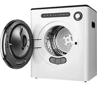 OOTDAY Compact Laundry, 9lbs Front Load Stainless Steel, Clothes Dryers with Exhaust Pipe, 850W, ABS Control Panel, for Apartments, Home, Dorm