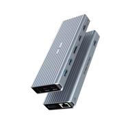 OOTDAY Docking Station, 11 in 1 USB C HUB with Two 4K @ 60Hz Video Outputs, Compatible with Windows and M1 Mac, Two Monitors, 3 x USB 3.1 10 Gbps, 2 x HDMI, 2 x DP, 100 W PD