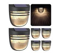 OOTDAY Outdoor Solar Wall Lights, Solar Fence Lights, Solar Garden Lights, Solar Lights, Day/Night Sensor, Solar Conversion Rate 20%, Outdoor for Garden, Path, Stairs, Patio, Pool