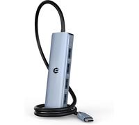 OOTDAY USB 3.2 HUB, 10Gbps USB Adapter HUB, Ultra Slim Portable Data Hub with 4 USB 3.2 Ports, 7.8in Data Cable for MacBook Pro/Air, iPad Pro/Air, Surface Go, XPS, Pixelbook and More Type C Devices